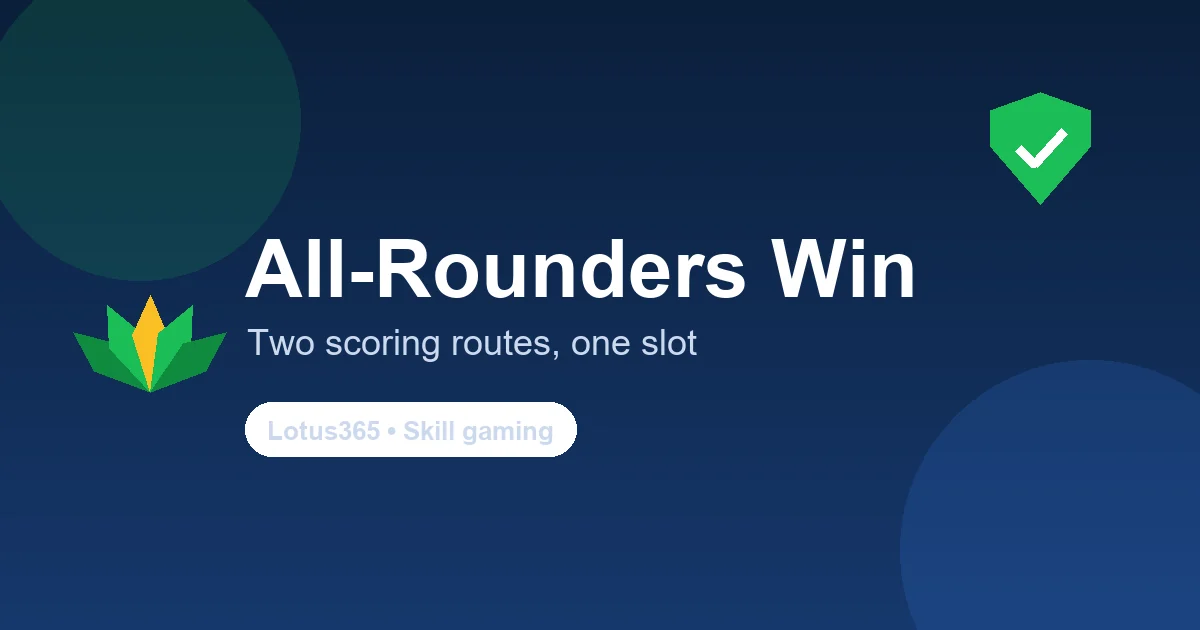 Why all-rounders win fantasy cricket contests