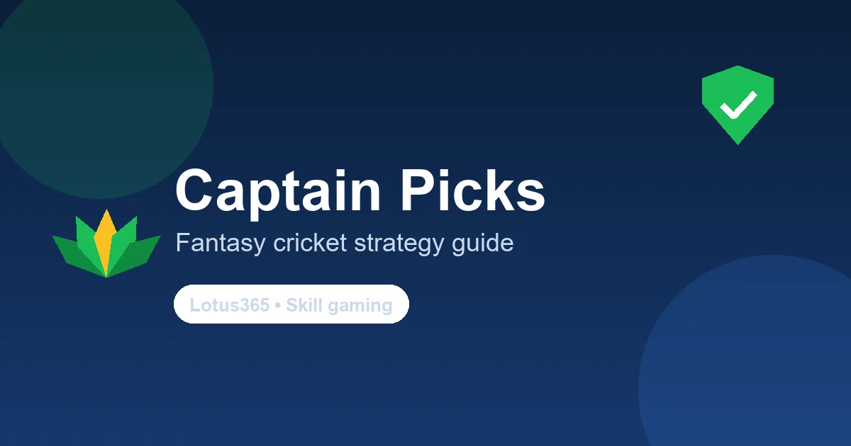 Best fantasy cricket captain picks — strategy guide
