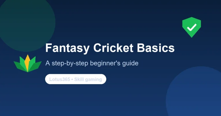 Fantasy cricket for beginners — step-by-step guide