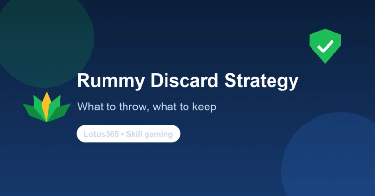 Rummy discard strategy — which cards to throw and which to keep